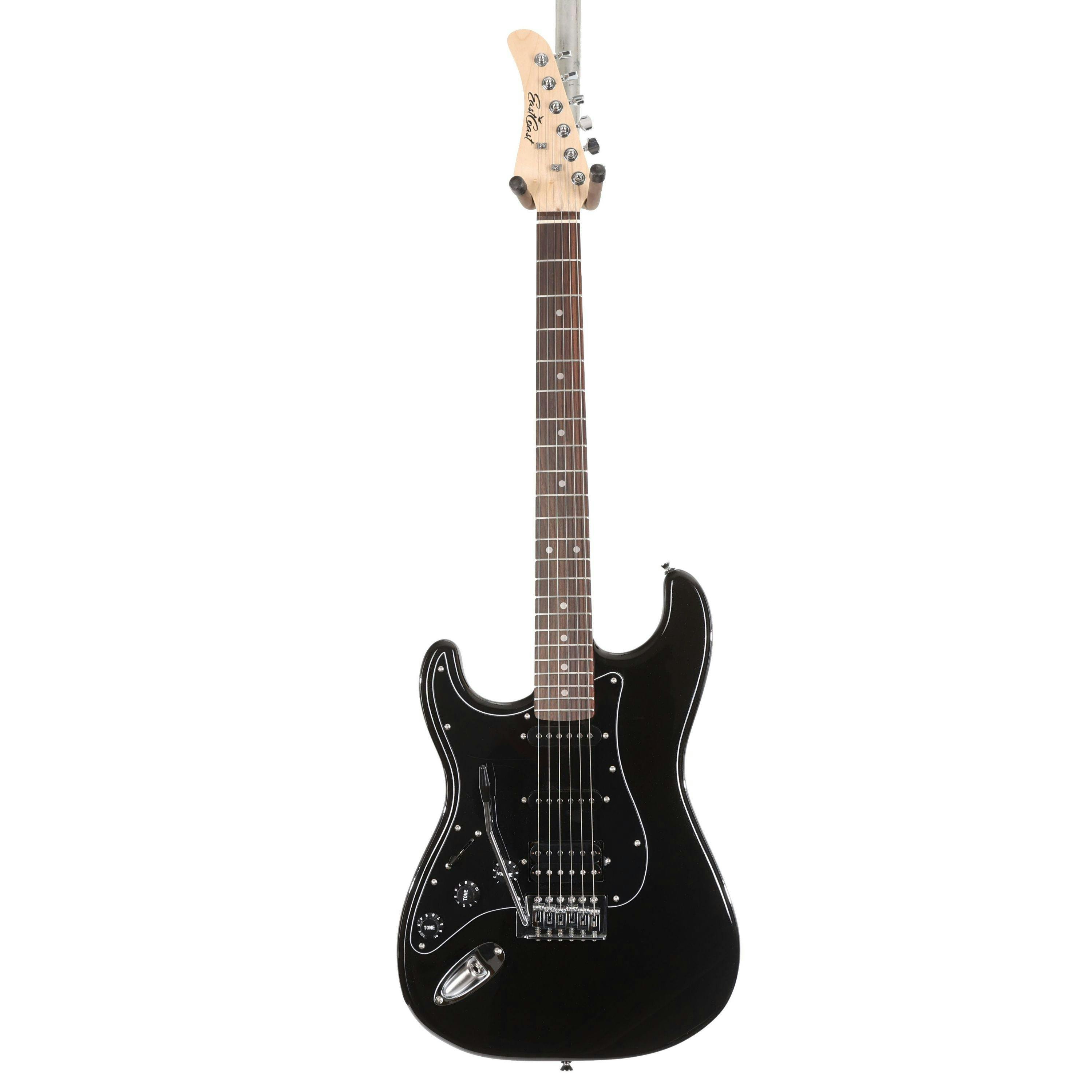 Eastcoast HSS ST2 Left Handed Electric Guitar in Black Metallic